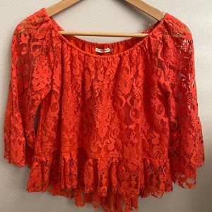 Off The Shoulder Lace Top